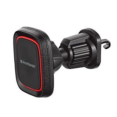 Автомобільний тримач для смартфона ArmorStandart DriveEasy Airvent Leather Black (ARM89001)