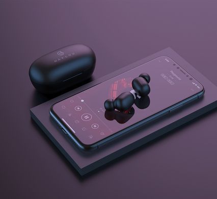 Наушники TWS (полностью беспроводные) Haylou GT1 Pro Black (QT-HaylouGT1proBk)