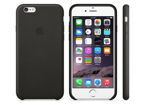 Чехол Кожаный Original Leather Case iPhone 6/6s Black(10000142)