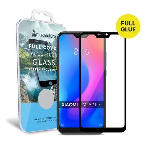 Защитное стекло MakeFuture Full Cover Full Glue Xiaomi MiA2 Lite Black