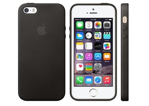 Чехол Кожаный Original Leather Case iPhone 5/5s/SE Black(10000144)