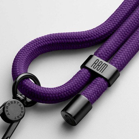 Ремінець для смартфону ArmorStandart Rope Black Amethyst with Clear holder (ARM91364)