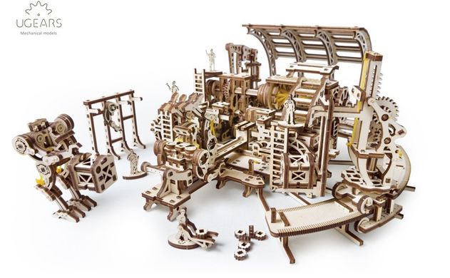 Механический 3D пазл UGEARS Фабрика Роботов