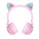 Наушники TWS (полностью беспроводные) Hoco W27 Cat Ear Wireless Headphones Pink