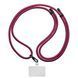 Ремінець для смартфону ArmorStandart Rope Black Burgundy with Clear holder (ARM91365)