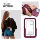 Ремінець для смартфону ArmorStandart Rope Black Burgundy with Clear holder (ARM91365)