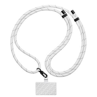 Ремінець для смартфону ArmorStandart Rope Black GlowWhite with Clear holder (ARM86565)