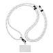 Ремінець для смартфону ArmorStandart Rope Black GlowWhite with Clear holder (ARM86565)