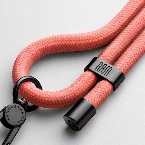 Ремінець для смартфону ArmorStandart Rope Black Rose with Clear holder (ARM86563)