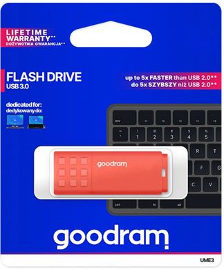 Флешка GoodRAM UME3 USB 3.0 64GB Orange (UME3-0640O0R11)