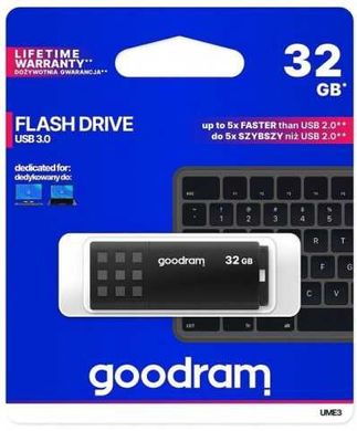 Флешка GoodRAM UME3 USB 3.0 32GB Black (UME3-0320K0R11)