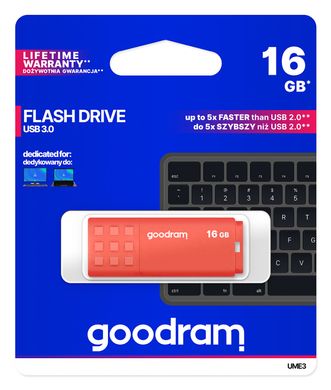 Флешка GoodRAM UME3 USB 3.0 16GB Orange (UME3-0160O0R11)