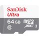 Карта памяти SanDisk microSDXC Ultra 64GB Class 10 (без адаптера) (SDSQUNR-064G-GN3MN)