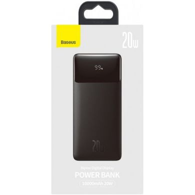 Внешний аккумулятор (Power Bank) Baseus Power Bank Bipow 2USB+Type-C QC&PD3.0 20W 10000 mAh Black