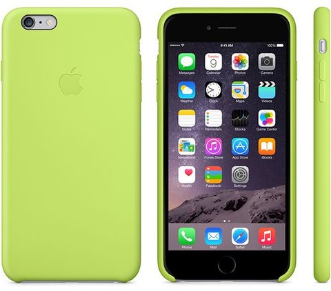 Чехол Силиконовый Original Silicone Case iPhone 66s Green