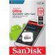 Карта памяти SanDisk microSDXC Ultra 128GB Class 10 (без адаптера) (SDSQUNR-128G-GN6MN)