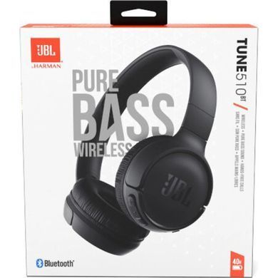 Навушники з мікрофоном JBL Tune 510BT Black (JBLT510BTBLK)