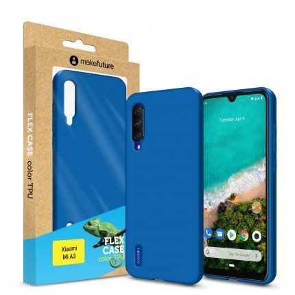 MakeFuture Накладка Flex Case (Soft-touch TPU) Xiaomi Mi A3 Blue