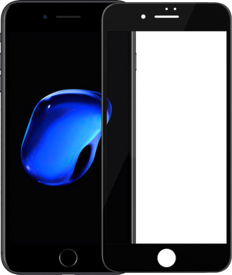 Защитное cтекло Baseus PET Soft 3D Anti-Blue Light Tempered Glass Film iPhone 7 Plus Black (0.23mm)