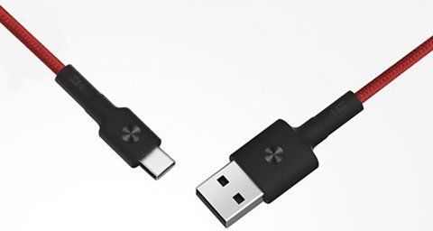 USB кабель ZMI Type-C Braided Cable 2m black red (AL431)
