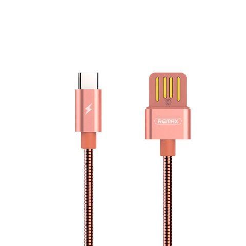 Зарядный кабель Remax Silver Serpent RC-080a Type-C Rose Gold 1m