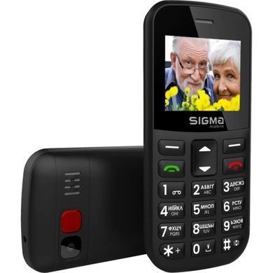 Мобильный телефон (бабусефон) Sigma mobile Comfort 50 CF115 EASY Black