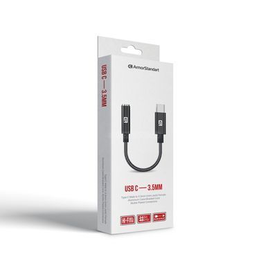 Перехідник ArmorStandart USB Type-C to Jack 3.5mm Black (ARM76887)