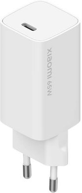 Сетевое зарядное устройство Xiaomi Mi 65W Fast Charger with GaN Tech Type-C White (BHR4499GL AD65GE