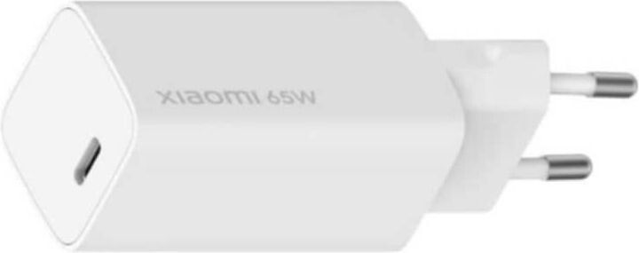 Сетевое зарядное устройство Xiaomi Mi 65W Fast Charger with GaN Tech Type-C White (BHR4499GL AD65GE