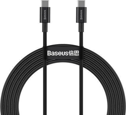 Кабель USB Type-C Baseus Superior Series Fast Charging Type-C to Type-C PD 1m Black (CATYS-B01)