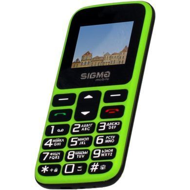 Мобильный телефон (бабусефон) Sigma mobile Comfort 50 HIT Black-Green