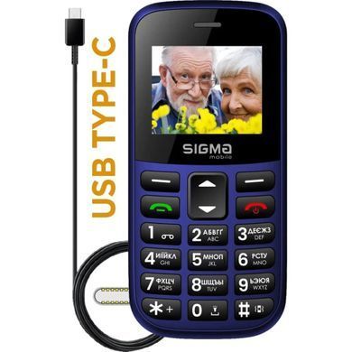 Мобильный телефон (бабусефон) Sigma mobile Comfort 50 CF115 EASY Blue