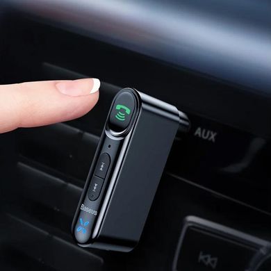 Bluetooth-адаптер Baseus Qiyin AUX Car Bluetooth Receiver Black WXQY-01