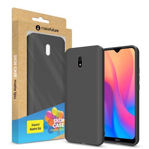 MakeFuture Накладка Xiaomi Redmi 8A Skin (Matte TPU) Black