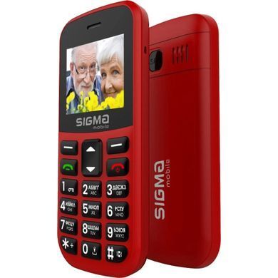 Мобильный телефон (бабусефон) Sigma mobile Comfort 50 CF115 EASY Red