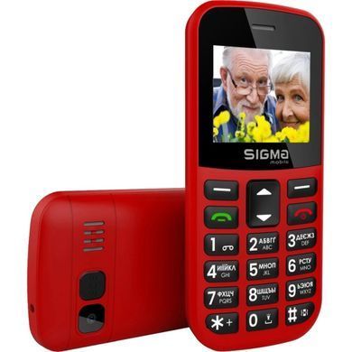 Мобильный телефон (бабусефон) Sigma mobile Comfort 50 CF115 EASY Red