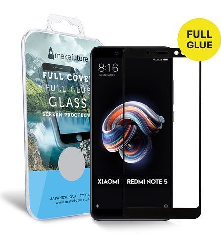 Защитное стекло MakeFuture Full Cover Full Glue Xiaomi Redmi Note 5 Black