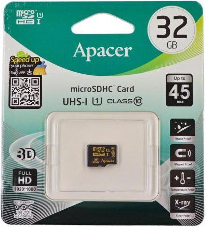 Карта памяти Apacer microSDHC UHS-I 32Gb Class10 без адаптера