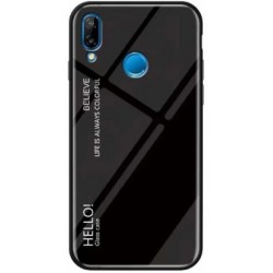 Чехол-накладка TOTO Glass Case Gradient Xiaomi Redmi Note 7 Black