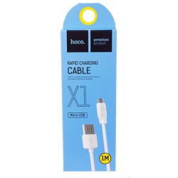 USB кабель Hoco X1 Rapid MicroUSB White 1m