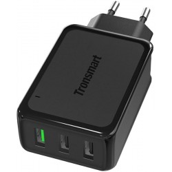 СЗУTronsmart W3PTA 42W Quick Charge 3.0 USB Wall Charger Black	